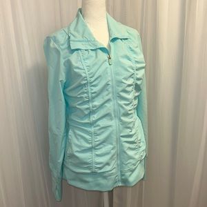 FILA SPORT Full Zip Jacket Minty Blue Size Medium